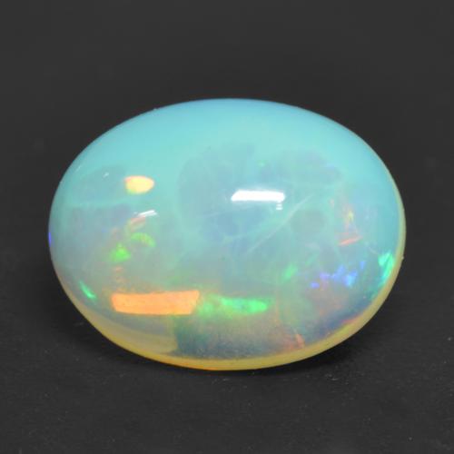 Multicolor Opal Gem - 1.3ct Oval Cabochon (ID: 534959)