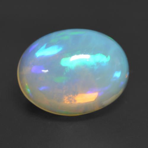 Multicolor Opal Gem - 1.5ct Oval Cabochon (ID: 534963)