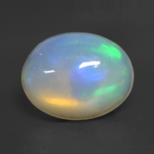 Mehrfarbig Opal Edelstein - 1ct Oval Cabochon (ID: 534967)