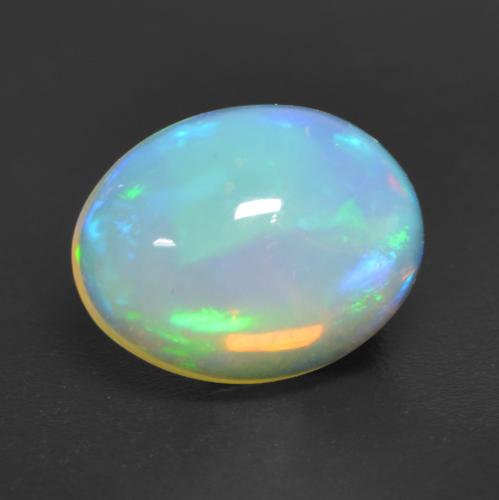 Multicolor Opal Gem - 1.5ct Oval Cabochon (ID: 534968)
