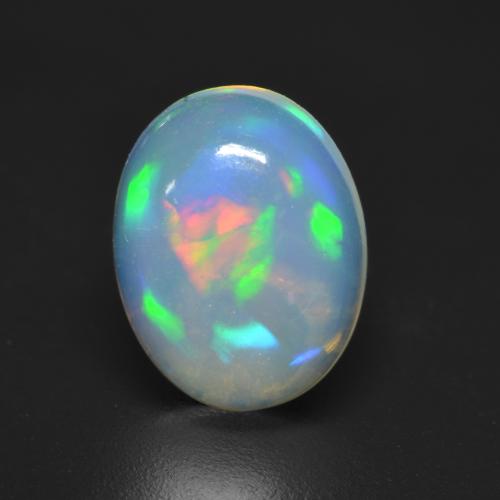 Multicolore Opale Gem - 1.4ct Ovale cabochon (ID: 535287)