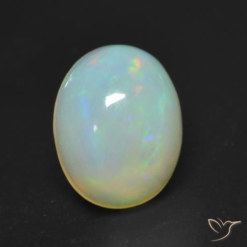 1.14ct Natural Multicolor Opal, Oval, Translucent, Photo A