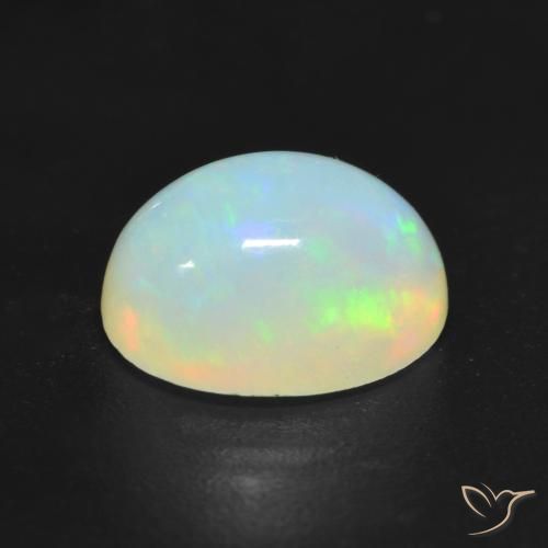 Opal Gemstone in 9 x 7 mm (calibrated) Size for Sale, Opal Stone in Multicolor Color