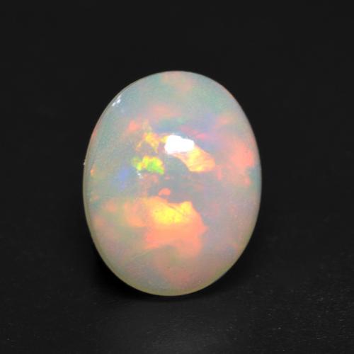 Multicolor Opal Gem - 1.1ct Oval Cabochon (ID: 535290)