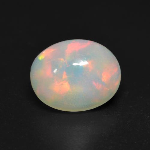 1.14 ct Multicolor Opal Stone, Natural Opal in Oval Cabochon Shape for Sale