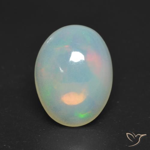 Multicolor Opal Gem - 1ct Oval Cabochon (ID: 535293)