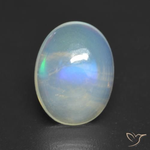 1.43ct Natural Multicolor Opal, Oval, Transparent