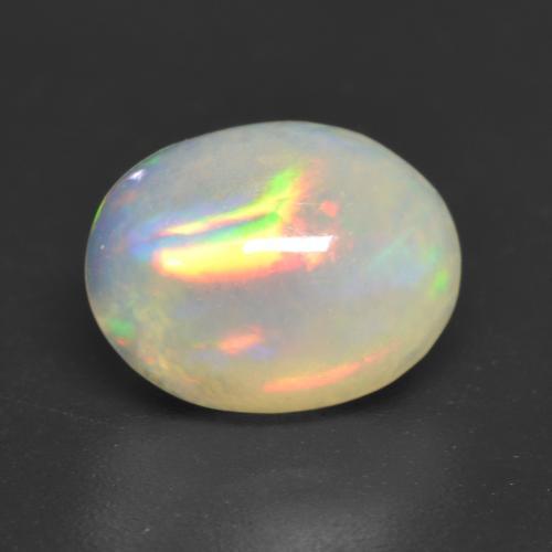 Multicolor Opal Gem - 1.2ct Oval Cabochon (ID: 535297)