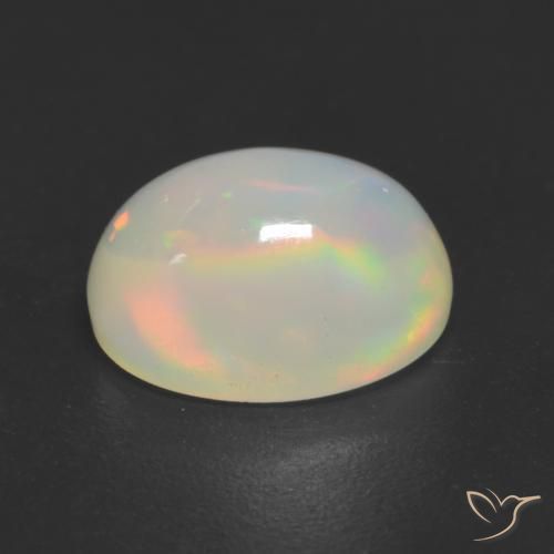 Opal Gemstone in 9 x 7 mm (calibrated) Size for Sale, Opal Stone in Multicolor Color