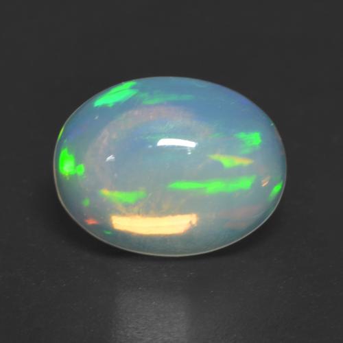 Multicolor Opal Gem - 1.2ct Oval Cabochon (ID: 535372)