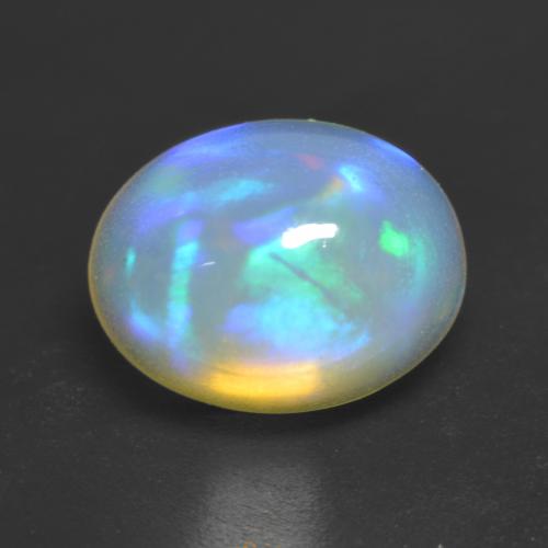 Многоцветный Опал Камень - 1.4ct Овал Кабошон (ID: 535380)