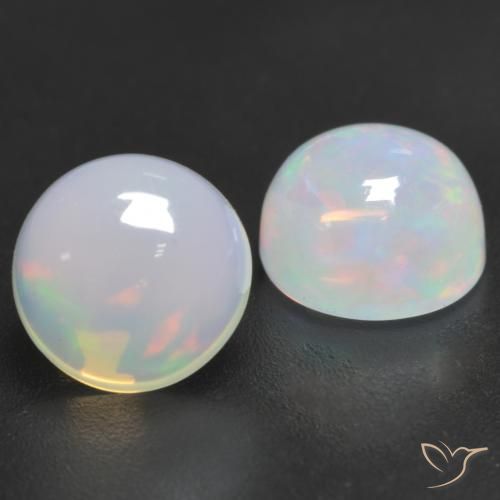 2.07ctw Natural Multicolor Opal, Round, Transparent