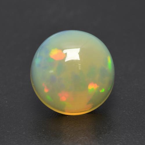 Multicolor Opal Gem - 1ct Round Cabochon (ID: 537515)