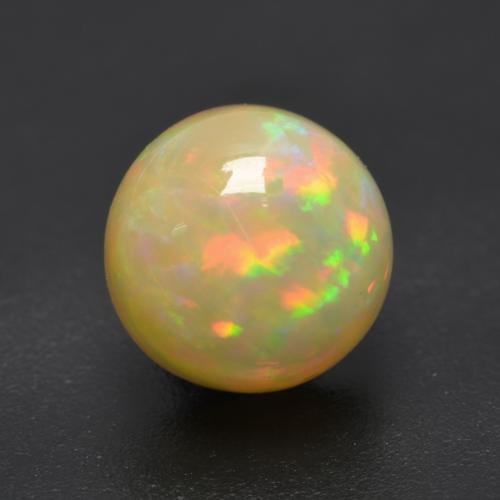 Multicolor Opal Gem - 1.2ct Round Cabochon (ID: 537516)