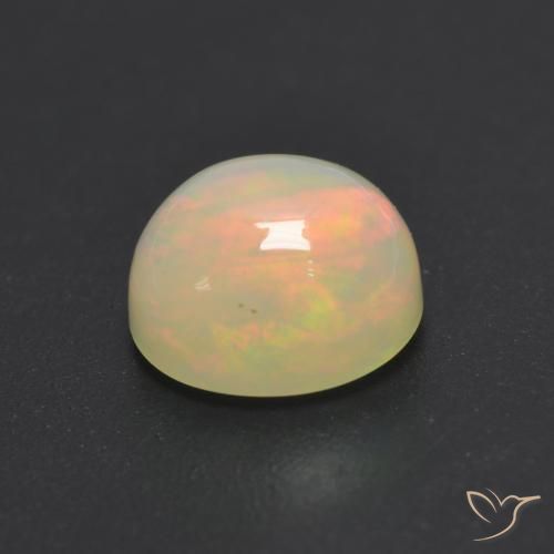 Opal Gemstone in 7 mm (calibrated) Size for Sale, Opal Stone in Multicolor Color