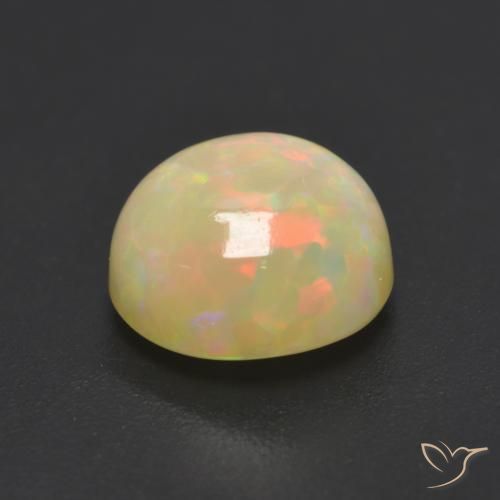 Opal Gemstone in 7 mm (calibrated) Size for Sale, Opal Stone in Multicolor Color