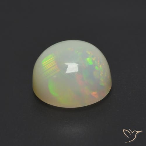 Opal Gemstone in 7 mm (calibrated) Size for Sale, Opal Stone in Multicolor Color