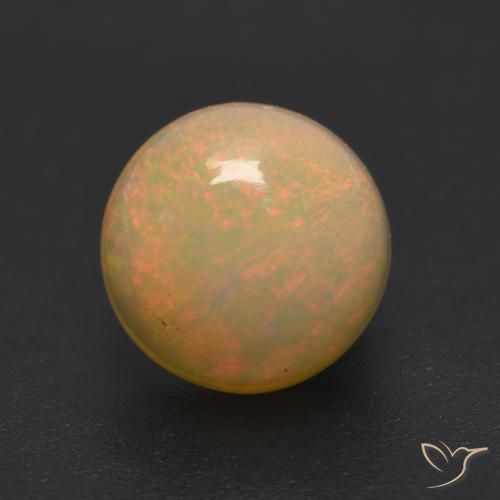 1.05ct Natural Multicolor Opal, Round, Translucent
