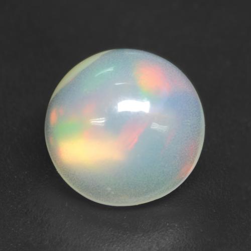 Multicolor Ópalo Gema - 1.1ct Cabujón Redondo (ID: 537550)