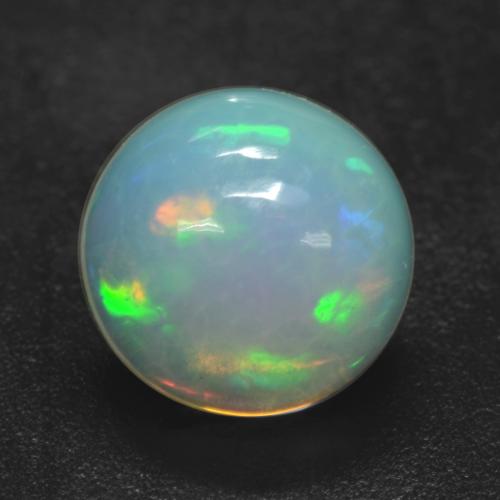 Multicolor Opal Gem - 1ct Round Cabochon (ID: 537552)