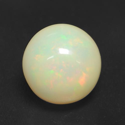 Multicolor Opal Gem - 1.2ct Round Cabochon (ID: 537555)