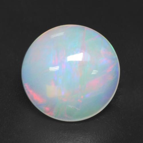 Multicolor Opal Gem - 1.3ct Round Cabochon (ID: 537557)