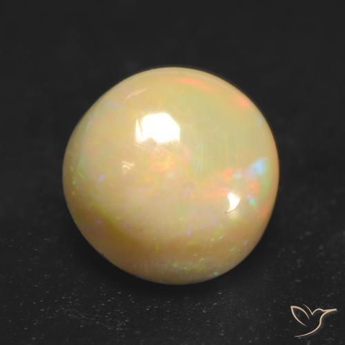 0.89ct Natural Multicolor Opal, Round, Translucent