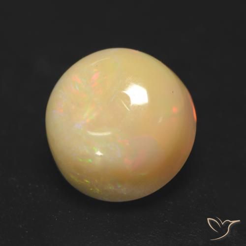 Opal Gemstone in 7 mm (calibrated) Size for Sale, Opal Stone in Multicolor Color