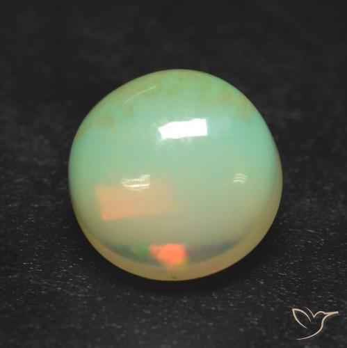 0.85 ct Multicolor Opal Stone, Natural Opal in Round Cabochon Shape for Sale
