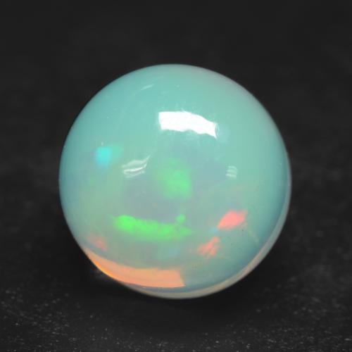 Multicolor Opal Gem - 1.3ct Round Cabochon (ID: 537713)