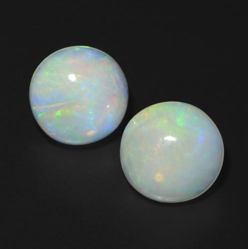 Multicolor Opal Gem - 1ct Round Cabochon (ID: 537736)
