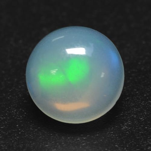 Multicolor Opal Gem - 0.7ct Round Cabochon (ID: 537804)