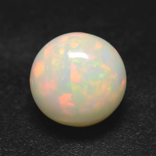 Multicolor Opal Gem - 1.6ct Round Cabochon (ID: 537812)