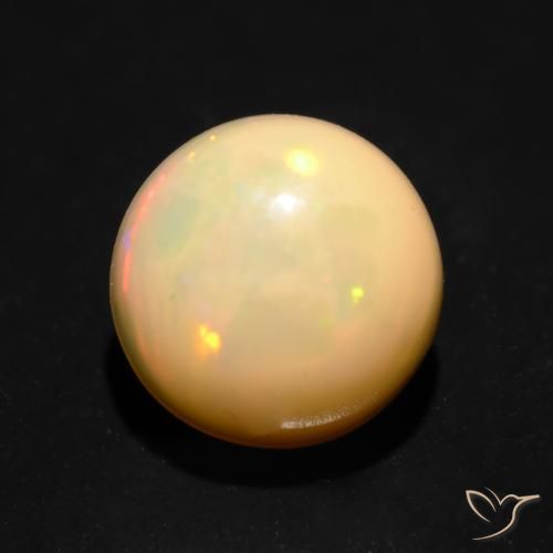 1.10ct Natural Multicolor Opal, Round, Translucent, Photo A