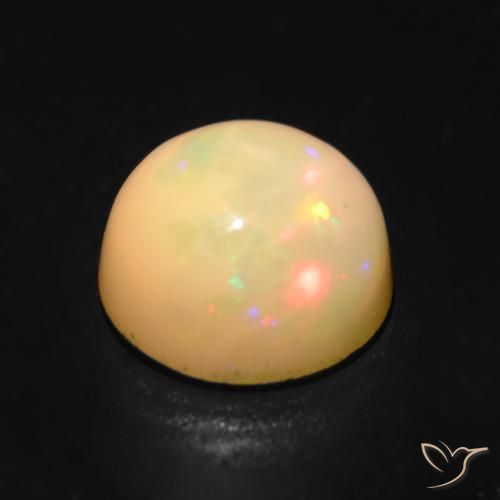 Opal Gemstone in 7 mm (calibrated) Size for Sale, Opal Stone in Multicolor Color