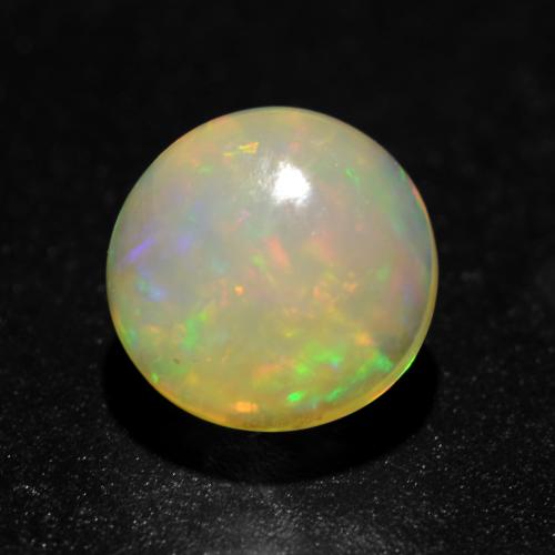 Multicolor Opal Gem - 1ct Round Cabochon (ID: 538259)