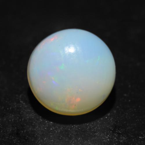 Multicolor Opal Gem - 0.9ct Round Cabochon (ID: 538260)