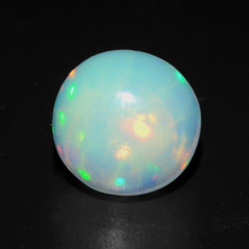 Multicolor Opal Gem - 1ct Round Cabochon (ID: 538261)