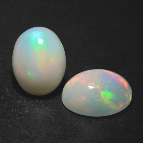 Multicolor Opal Gem - 1ct Oval Cabochon (ID: 540160)