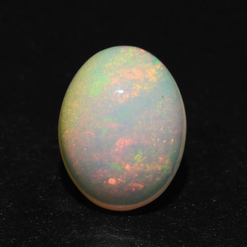 Multicolor Opal Gem - 1.1ct Oval Cabochon (ID: 540170)