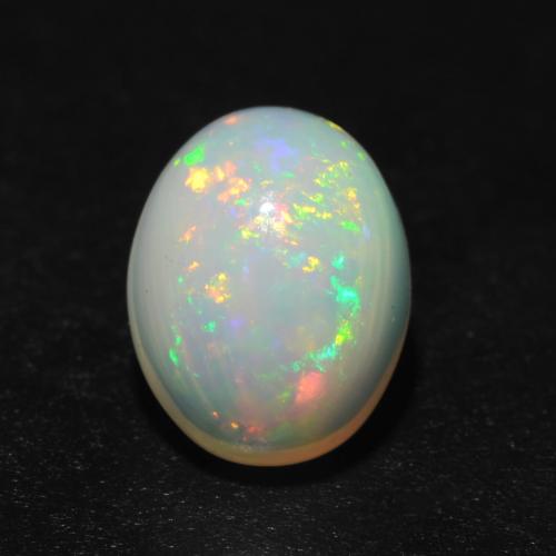 Multicolor Opal Gem - 1.3ct Oval Cabochon (ID: 540172)