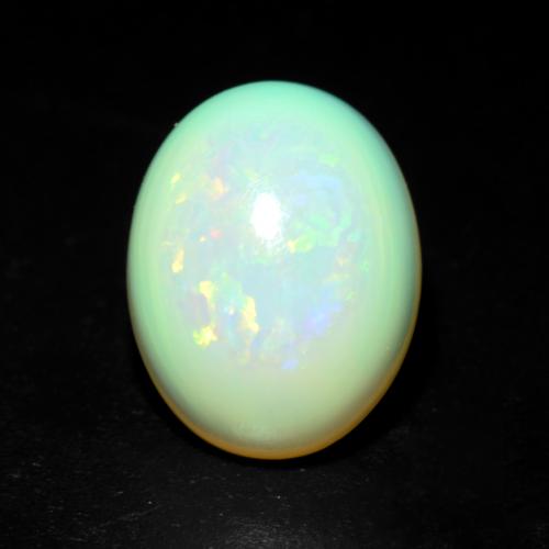 Многоцветный Опал Камень - 1.4ct Овал Кабошон (ID: 540175)