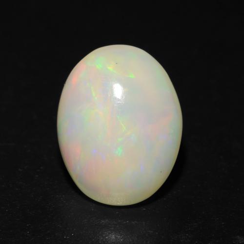 Multicolore Opale Gem - 1.1ct Ovale cabochon (ID: 540177)