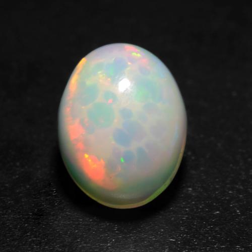 Multicolor Opal Gem - 1.4ct Oval Cabochon (ID: 540179)