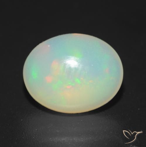 1.15ct Natural Multicolor Opal, Oval, Translucent