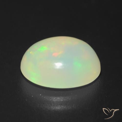 Opal Gemstone in 9 x 7 mm (calibrated) Size for Sale, Opal Stone in Multicolor Color