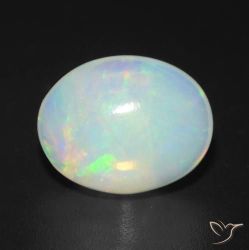 Multicolor Opal Gem - 1.5ct Oval Cabochon (ID: 540208)