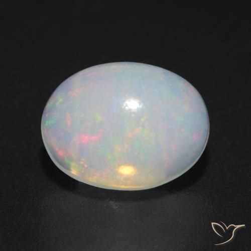 1.22ct Natural Multicolor Opal, Oval, Transparent