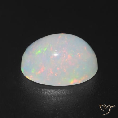 Opal Gemstone in 8.7 x 6.7 mm Size for Sale, Opal Stone in Multicolor Color