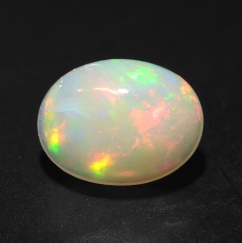 Multicolor Opal Gem - 1.1ct Oval Cabochon (ID: 540215)